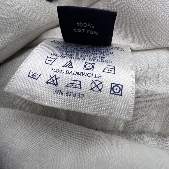 Lands' End Mens Pants Size 36 Beige Corduroy Pleated Front Traditional Fit - Picture 4 of 7